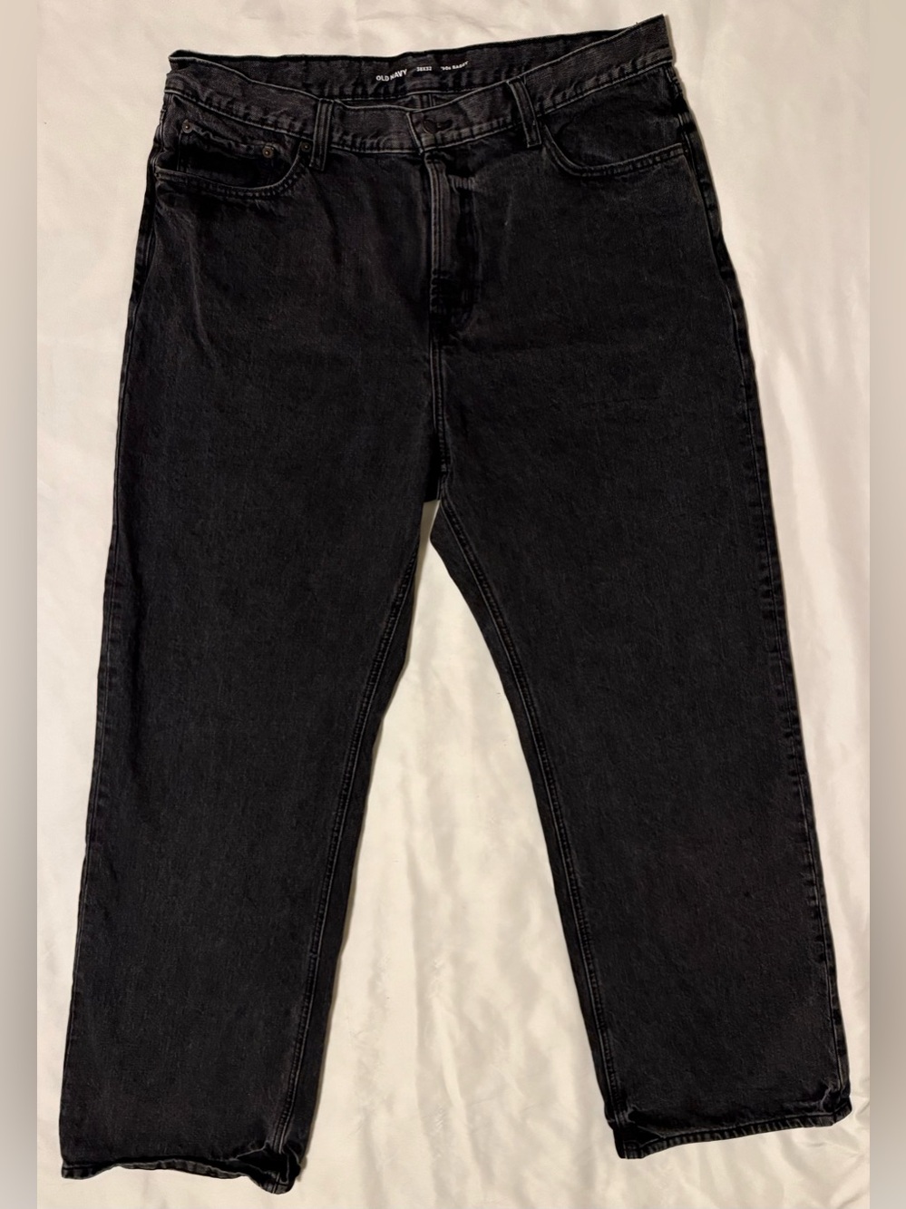 Old Navy Men’s 90’s Baggy Jeans 38x32 Faded Black Y2K